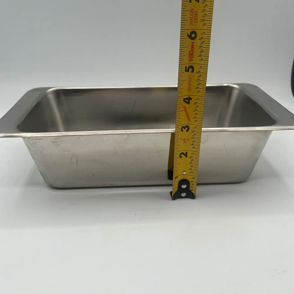 Revere Ware Stainless Steel Loaf Pan 2Qt 2517 9.5x5.25x2.75 Korea Vintage Baking